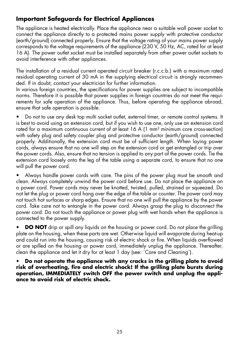 Gastroback 42535 Teppanyaki Glass-Grill Advanced User Manual | Page 7 / 18