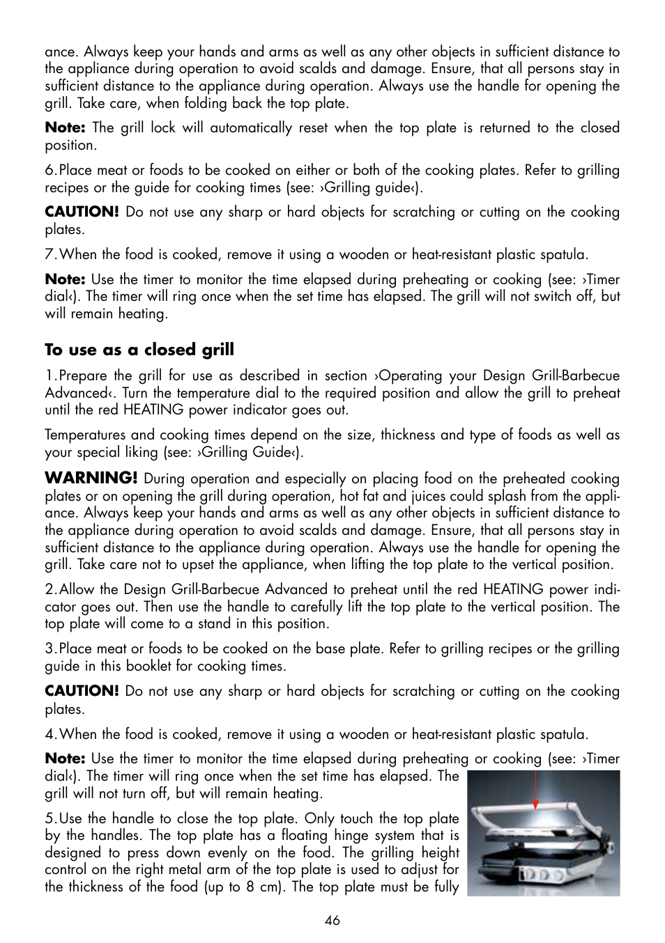 Gastroback 42534 Design Grill-Barbecue Advanced User Manual | Page 14 / 28