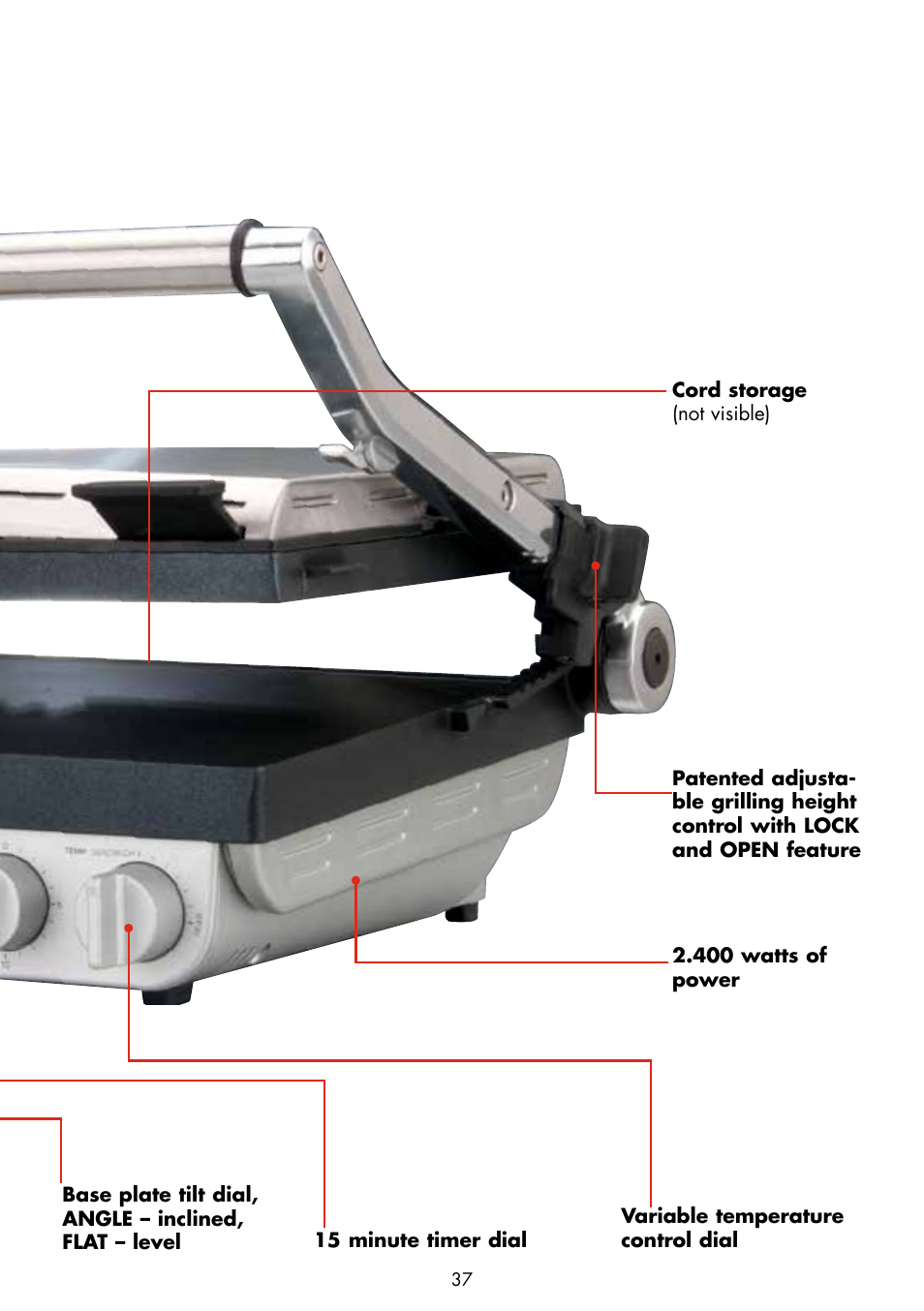 Gastroback 42534 Design Grill-Barbecue Advanced User Manual | Page 5 / 28