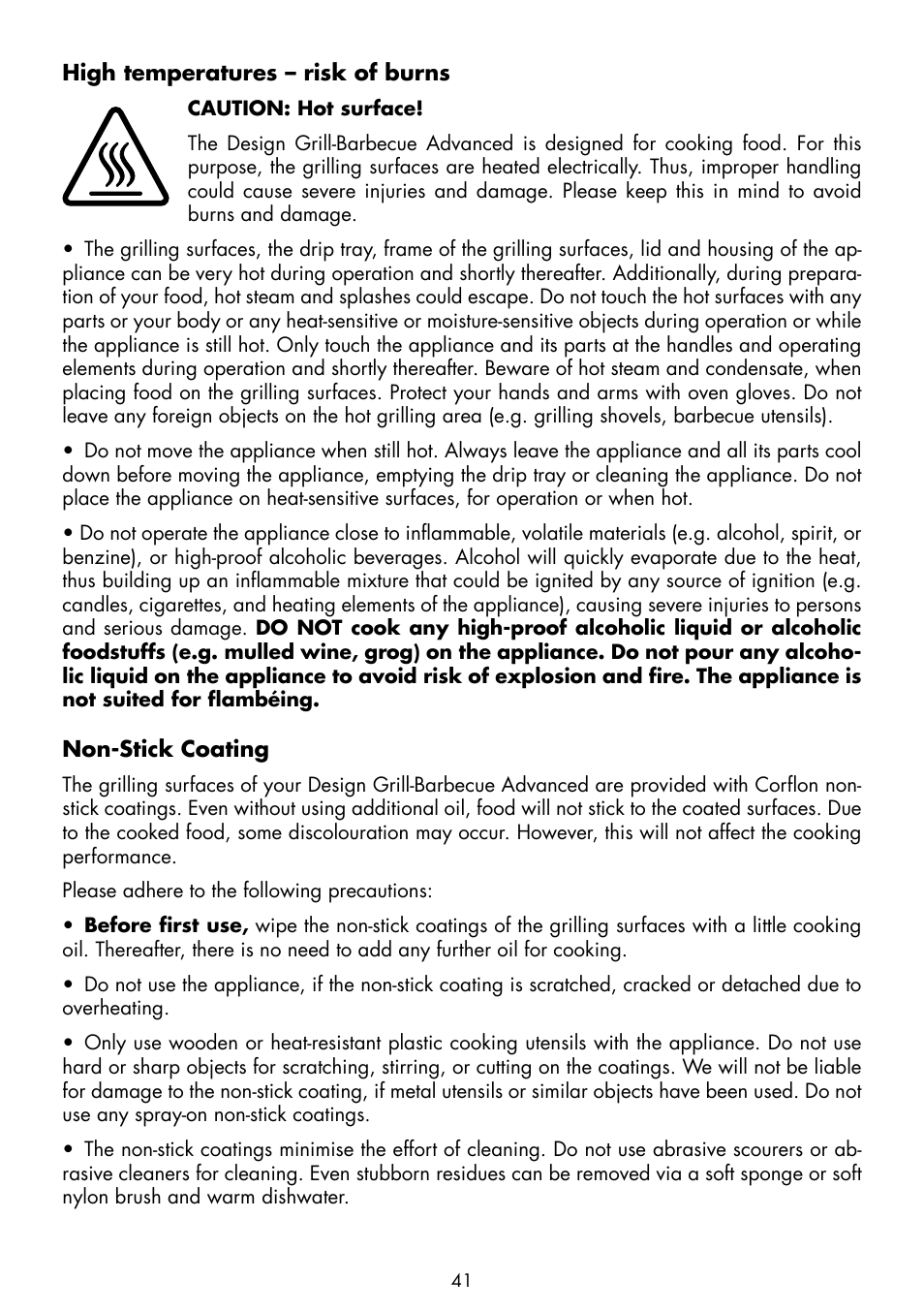 Gastroback 42534 Design Grill-Barbecue Advanced User Manual | Page 9 / 28