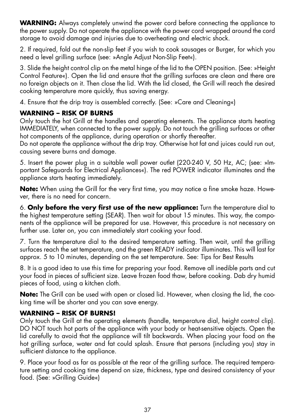 Gastroback 42514 Health Smart Grill Pro User Manual | Page 15 / 20