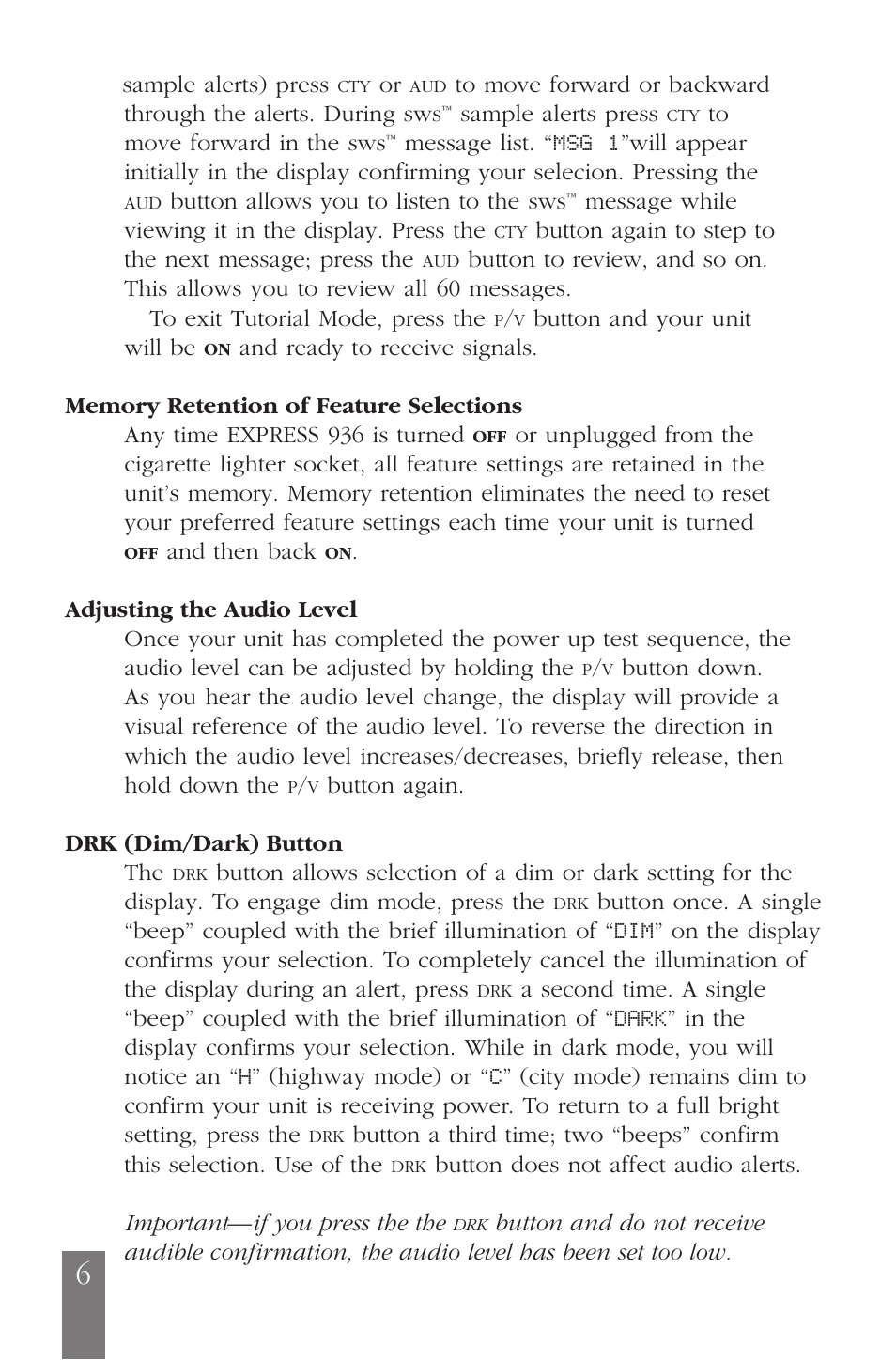 Beltronics E936CS User Manual | Page 6 / 24