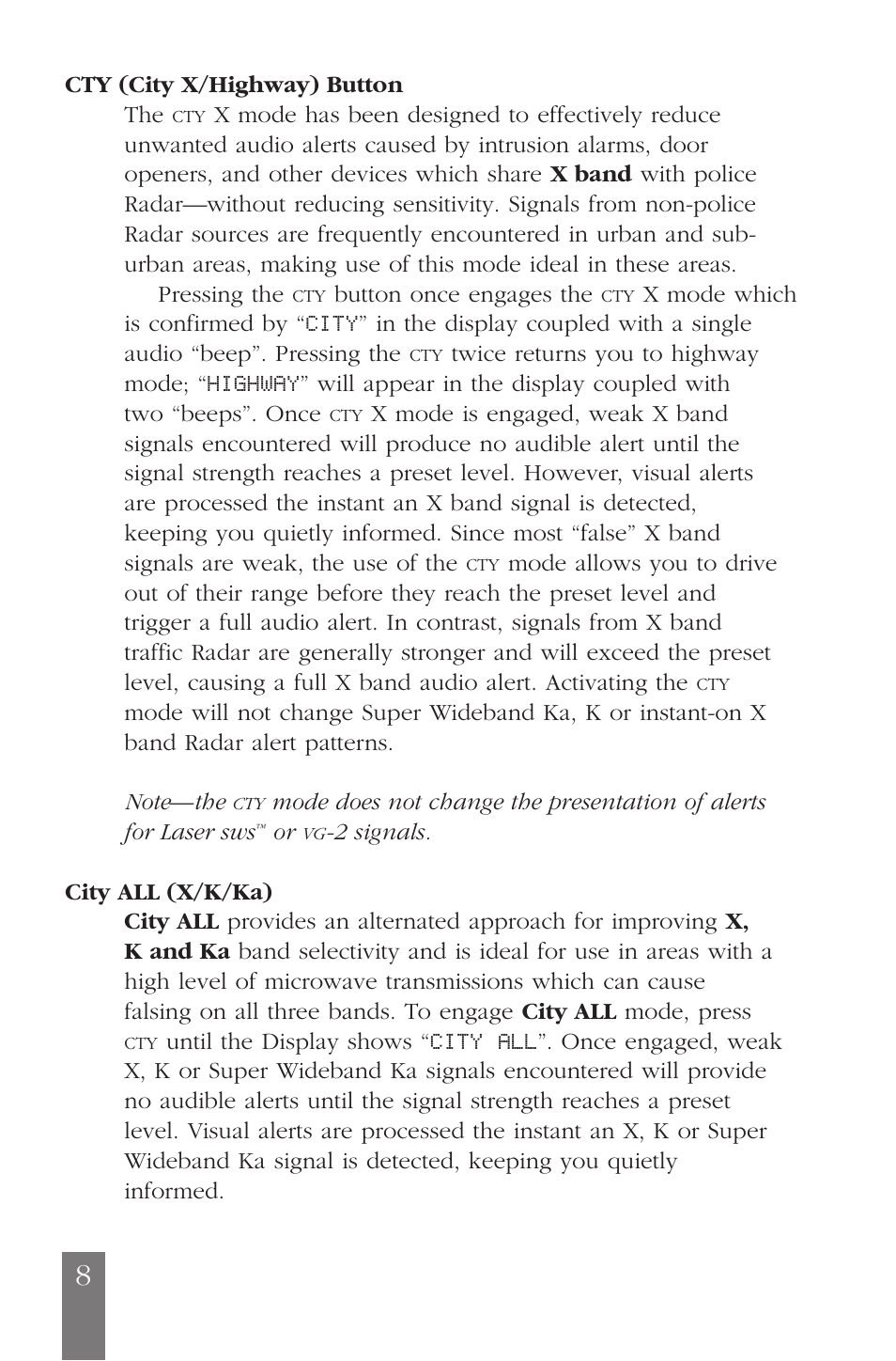 Beltronics E936CS User Manual | Page 8 / 24