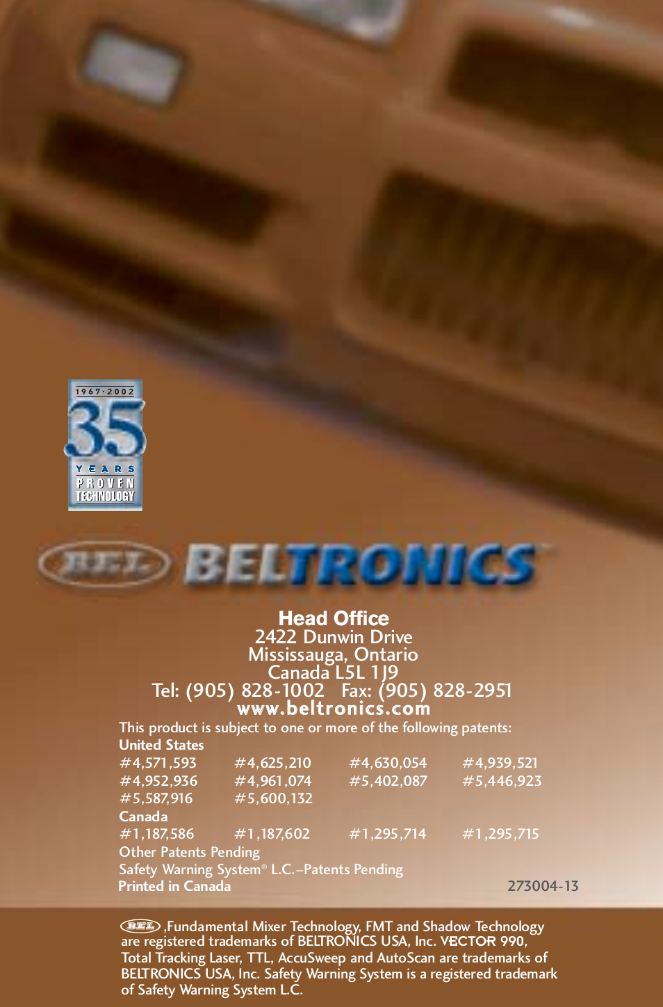Beltronics V990 User Manual | 32 pages