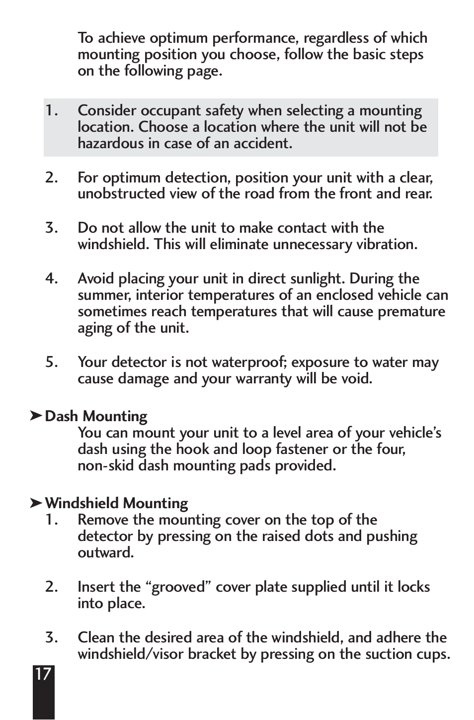 Beltronics V990 User Manual | Page 19 / 32