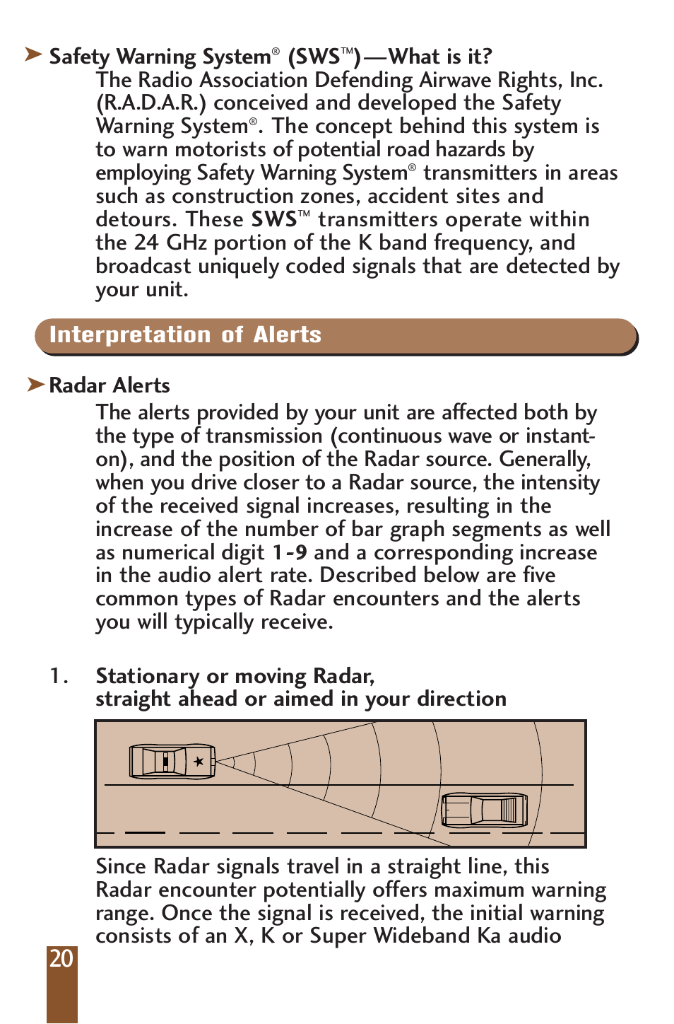 Beltronics V990 User Manual | Page 22 / 32