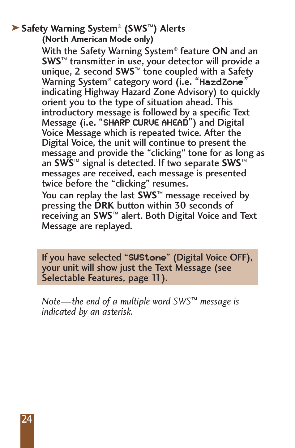 Beltronics V990 User Manual | Page 26 / 32