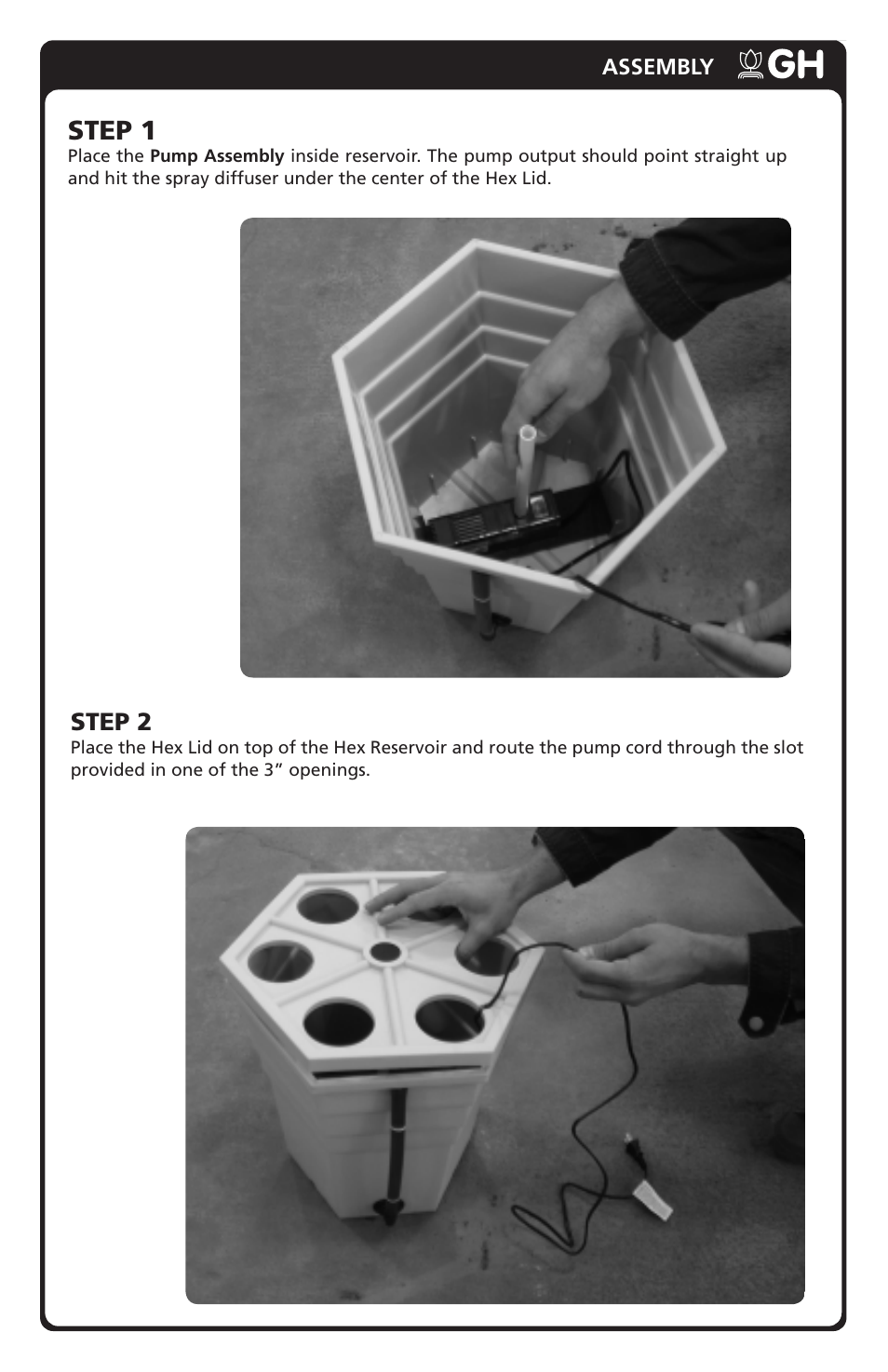 Step 1 | General Hydroponics New RainForest 36 User Manual | Page 3 / 8
