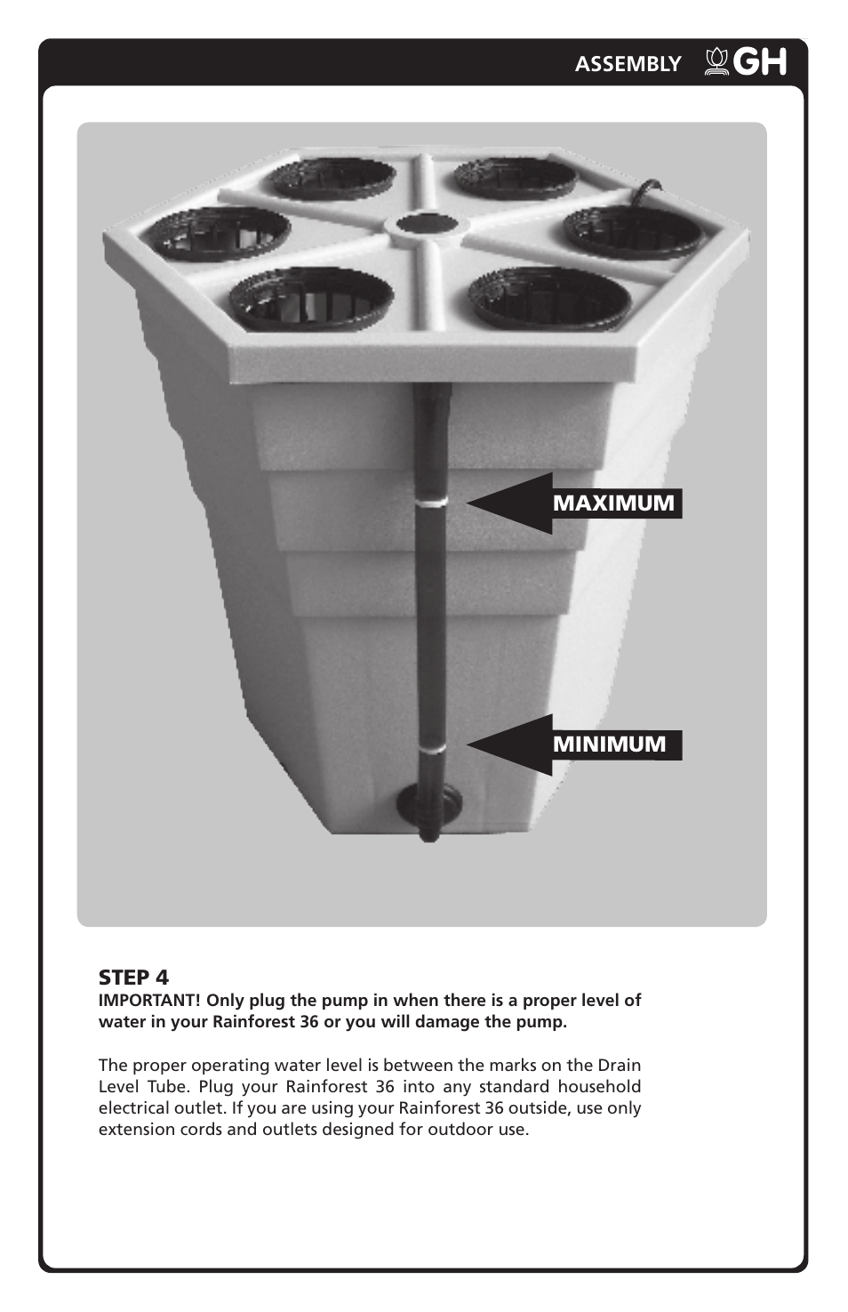General Hydroponics New RainForest 36 User Manual | Page 5 / 8