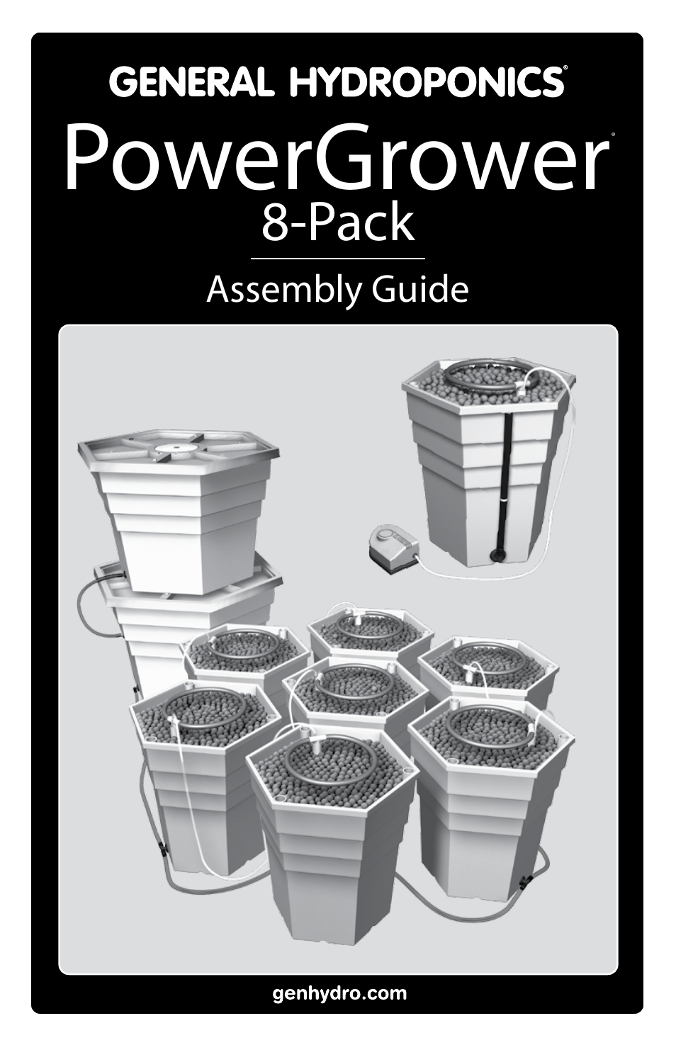 General Hydroponics PowerGrower 8-Pack User Manual | 7 pages
