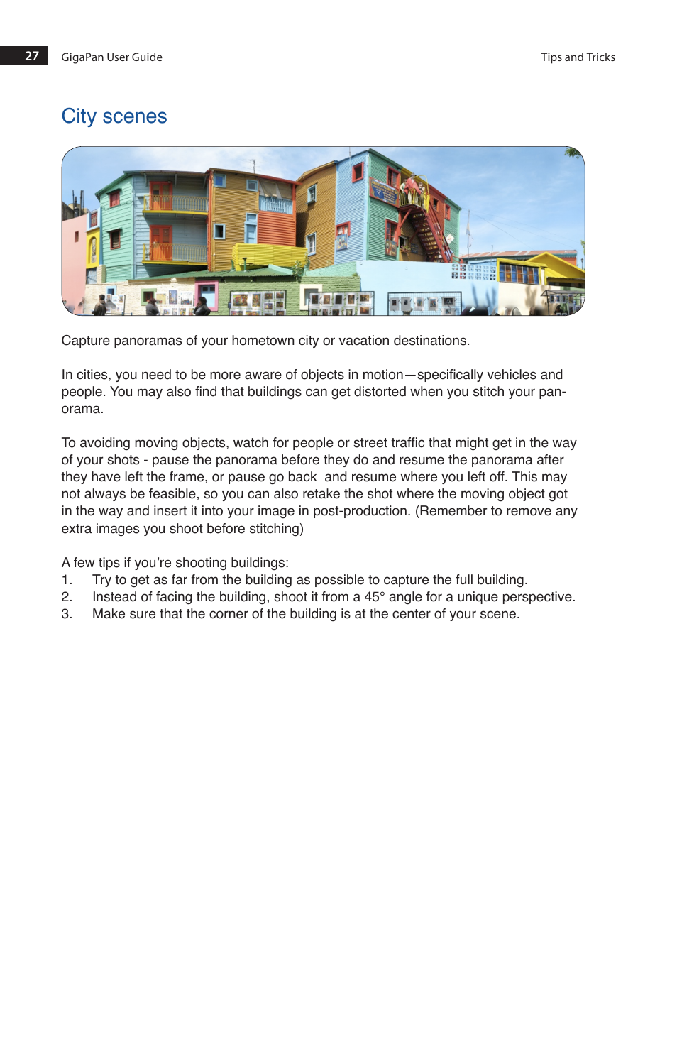 City scenes | GigaPan EPIC 100 User Manual | Page 30 / 32