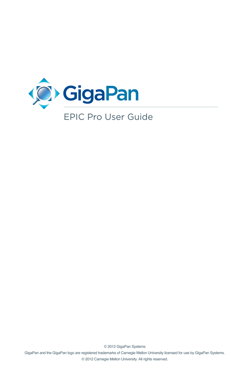 GigaPan EPIC Pro User Manual | 56 pages