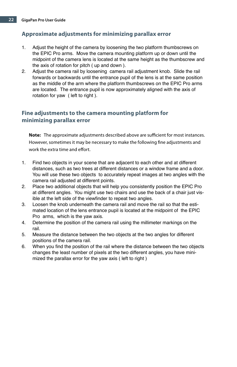 GigaPan EPIC Pro User Manual | Page 25 / 56