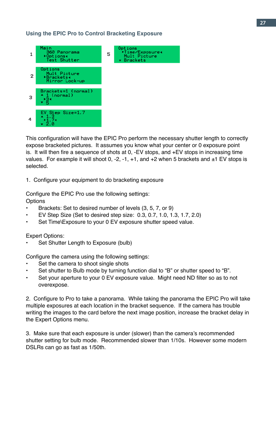 GigaPan EPIC Pro User Manual | Page 30 / 56