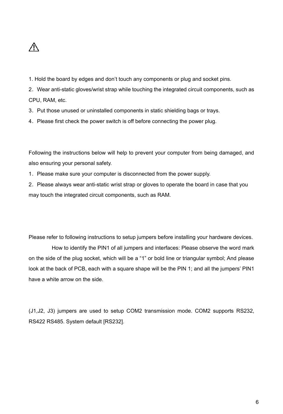 3 jumper setting | Habey EMB-4500 User Manual | Page 11 / 32