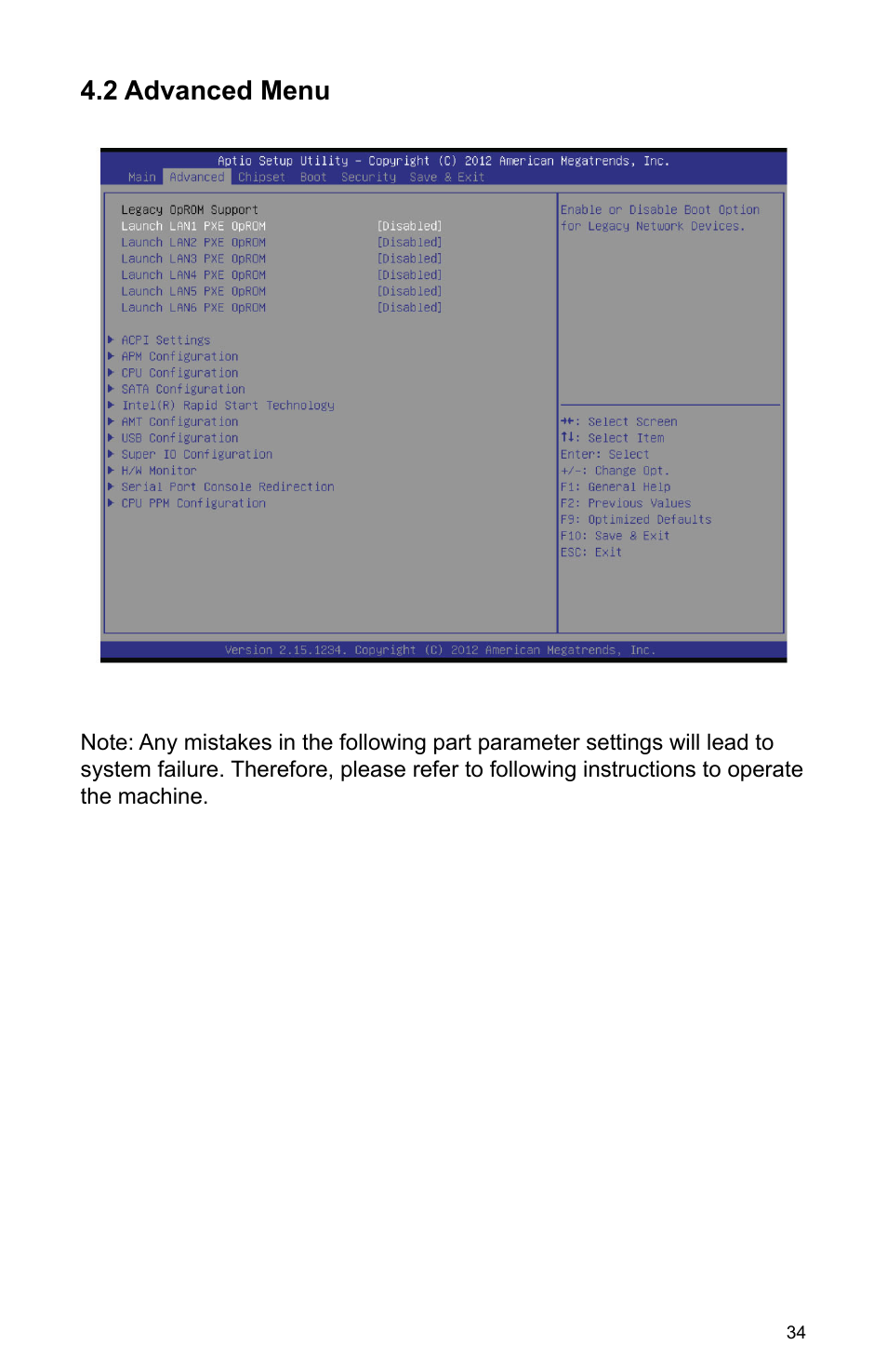 2 advanced menu | Habey PRO-6820 User Manual | Page 39 / 66