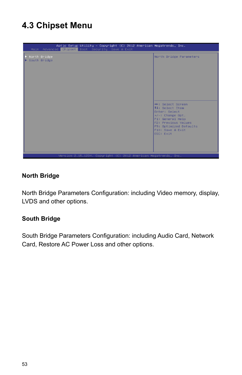 3 chipset menu | Habey PRO-6820 User Manual | Page 58 / 66