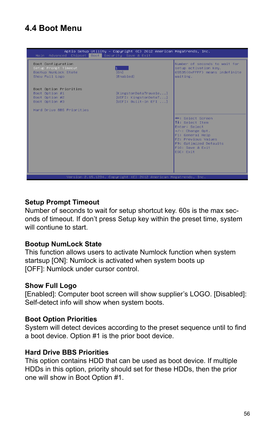 4 boot menu | Habey PRO-6820 User Manual | Page 61 / 66