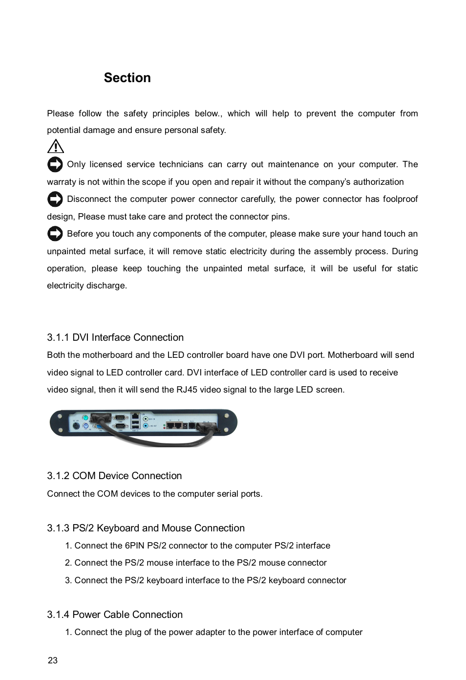1 install computer peripheral accessories | Habey BIS-6650 User Manual | Page 29 / 56
