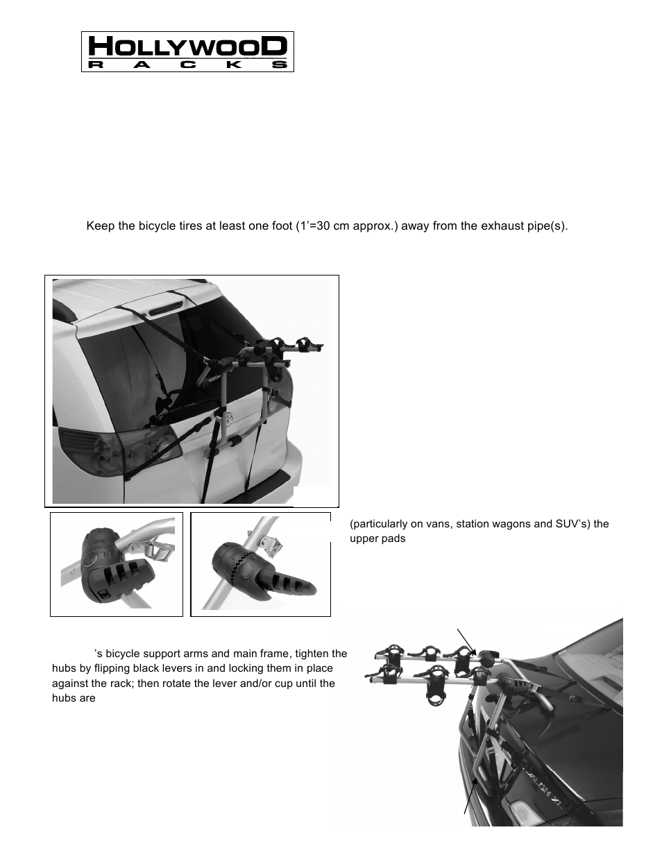 Hollywood Racks Baja with lever User Manual | 4 pages