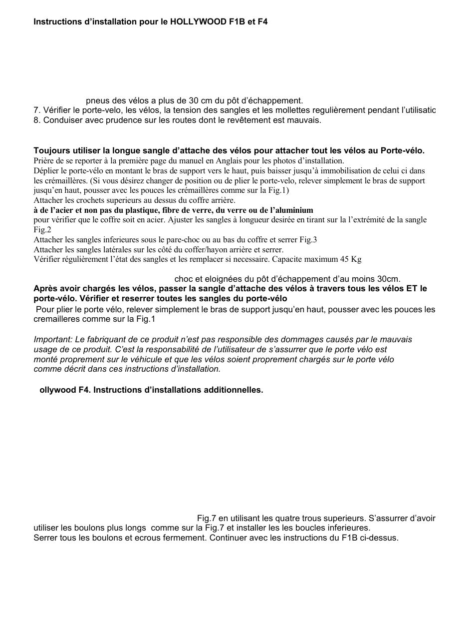 Hollywood Racks F4 User Manual | Page 5 / 6