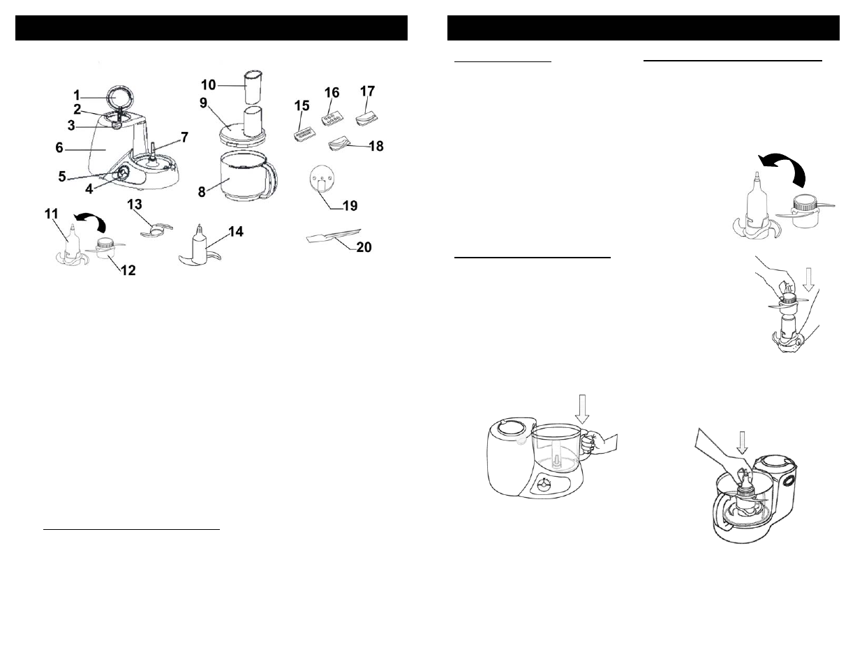 Technical specifications | Bravetti QUAD BLADE FOOD PROCESSOR BP101H3 User Manual | Page 3 / 6