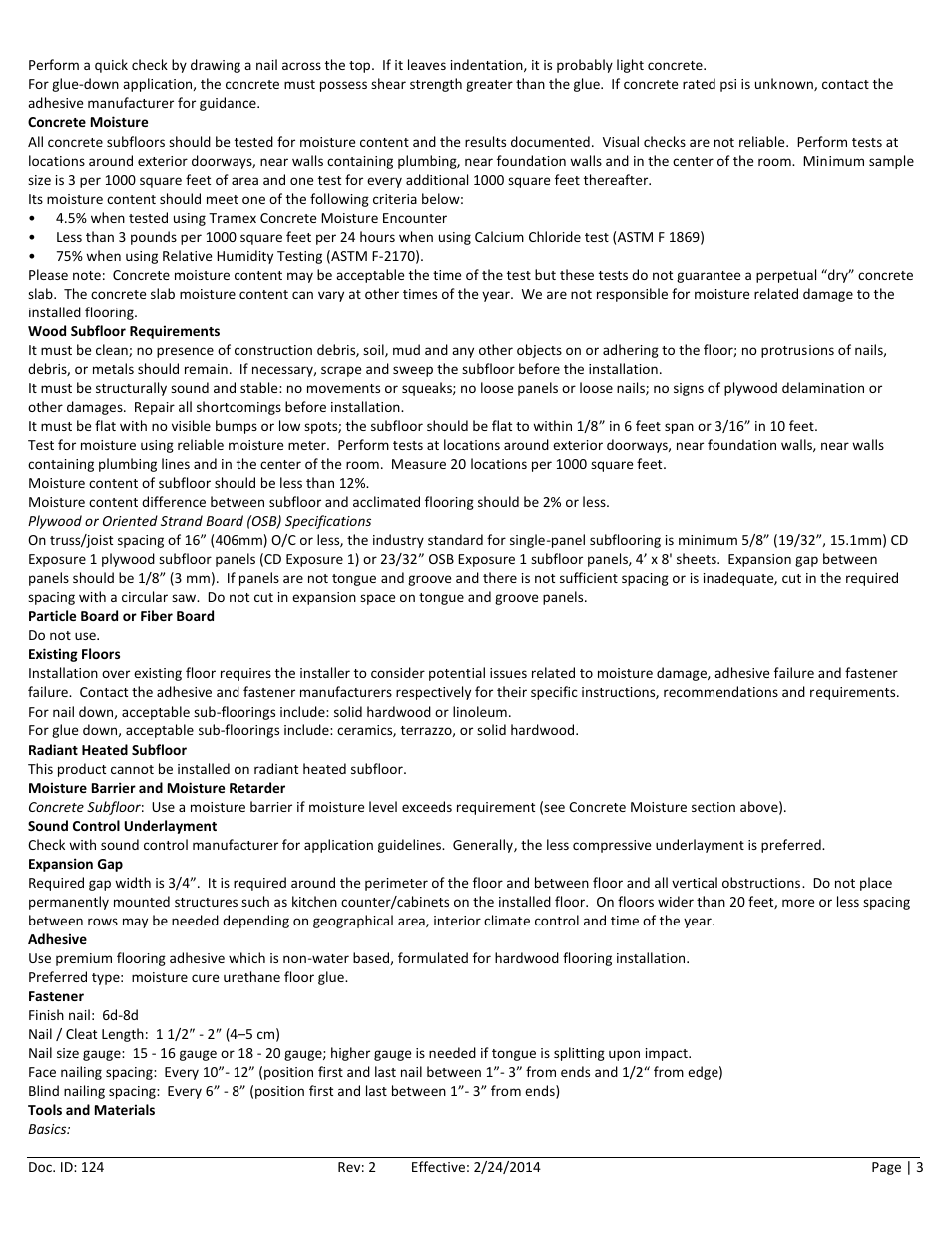 Home Legend Solid T&G User Manual | Page 3 / 11
