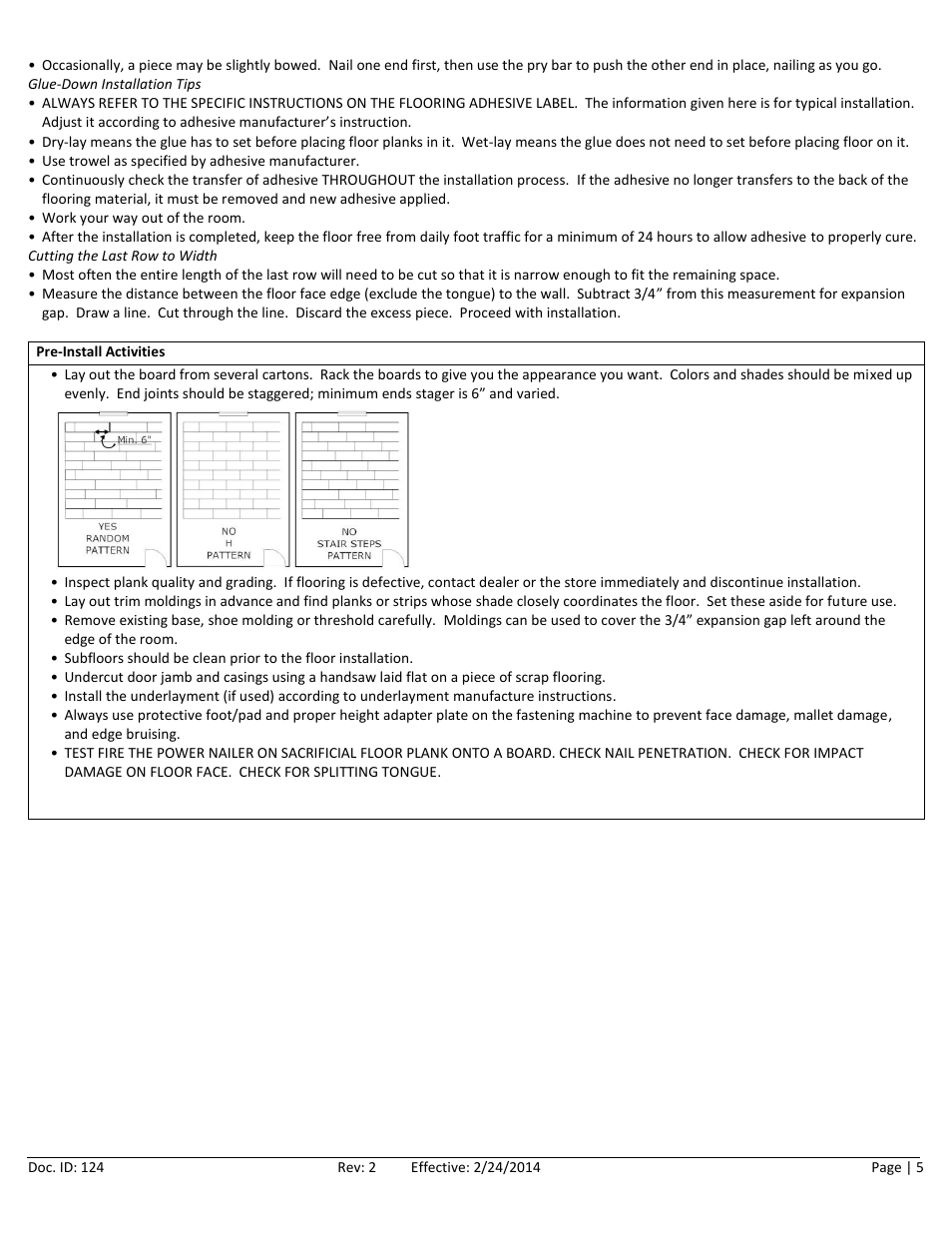 Home Legend Solid T&G User Manual | Page 5 / 11