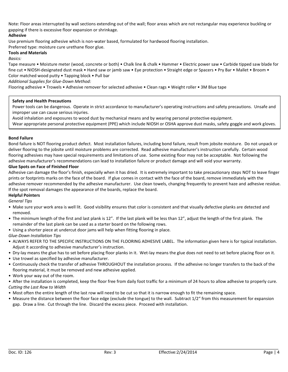 Home Legend Engineered HDF Click User Manual | Page 4 / 11