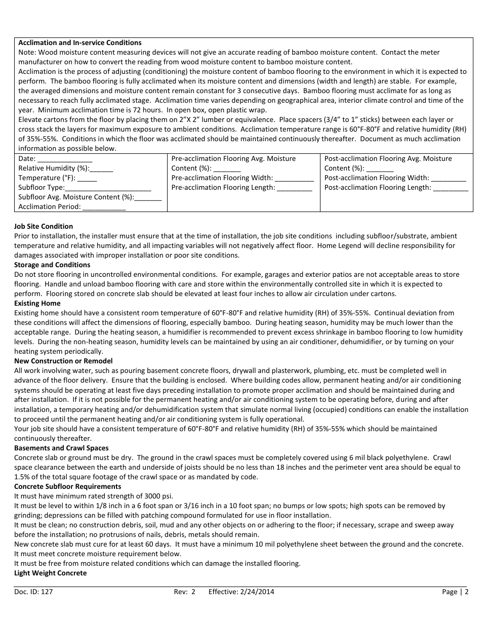 Home Legend Solid Click User Manual | Page 2 / 10