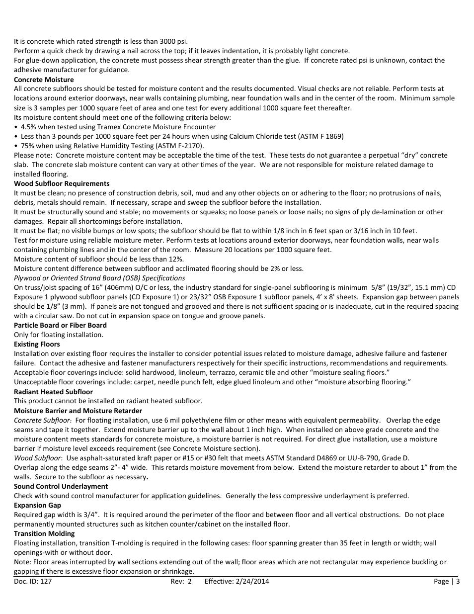 Home Legend Solid Click User Manual | Page 3 / 10