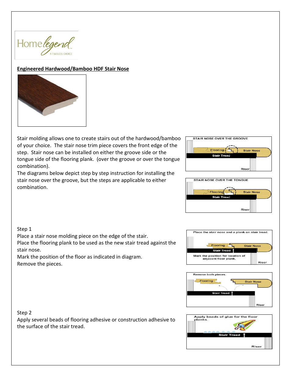 Home Legend Hardwood and Bamboo T-molding User Manual | Page 9 / 14