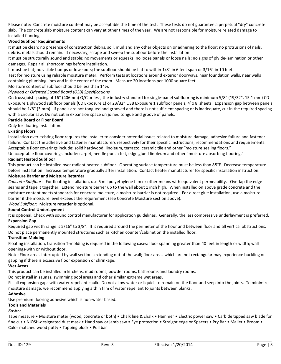 Home Legend Valinge User Manual | Page 3 / 10