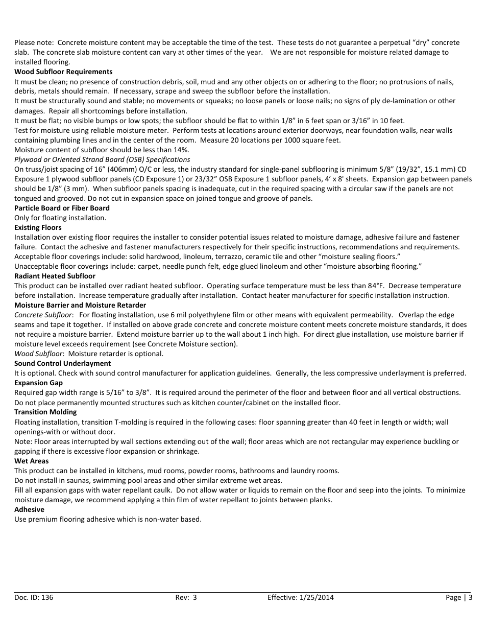 Home Legend Cork User Manual | Page 3 / 10