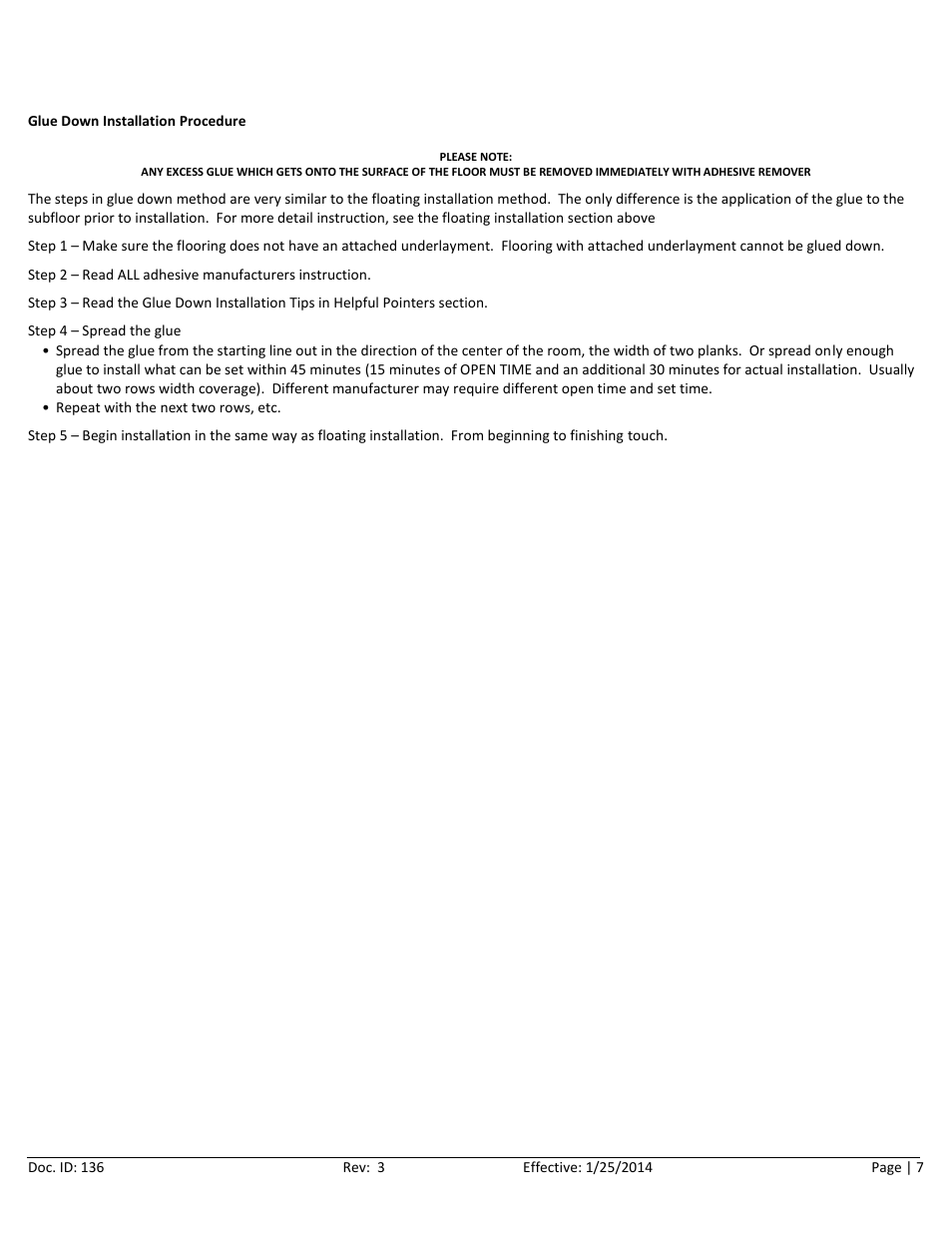 Home Legend Cork User Manual | Page 7 / 10