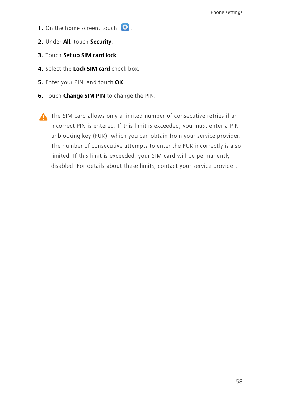 Huawei Honor 3C LTE H30-L02 User Guide User Manual | Page 62 / 66