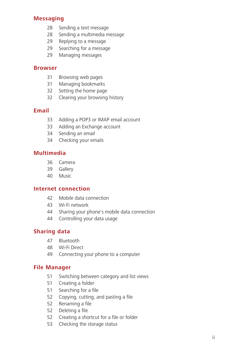 Huawei Honor 3C H30-U10 User Guide User Manual | Page 3 / 75