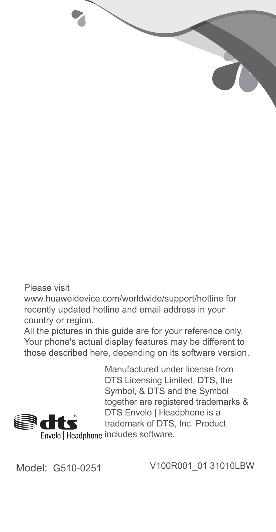 Huawei Ascend G510 Quick Start User Manual | Page 31 / 31