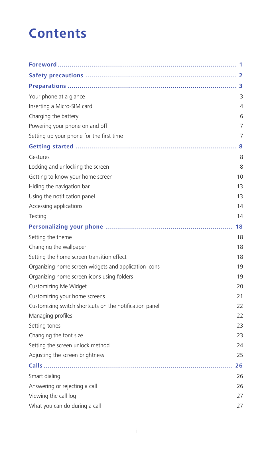 Huawei Ascend D2 User Manual | Page 2 / 103