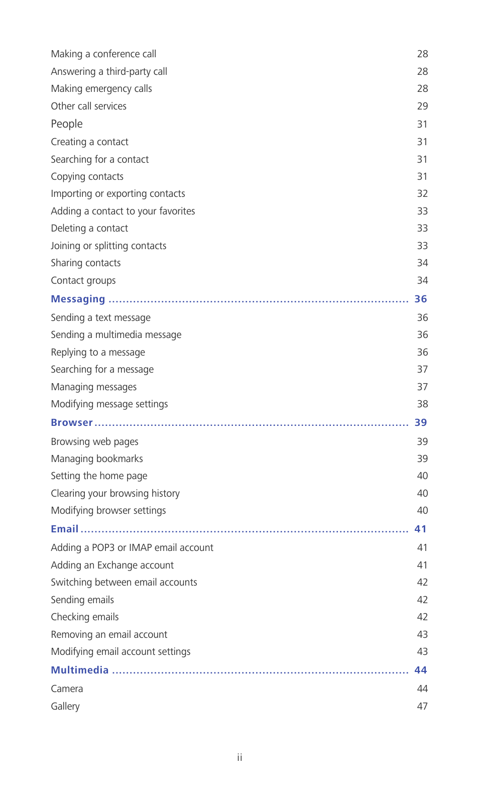 Huawei Ascend D2 User Manual | Page 3 / 103