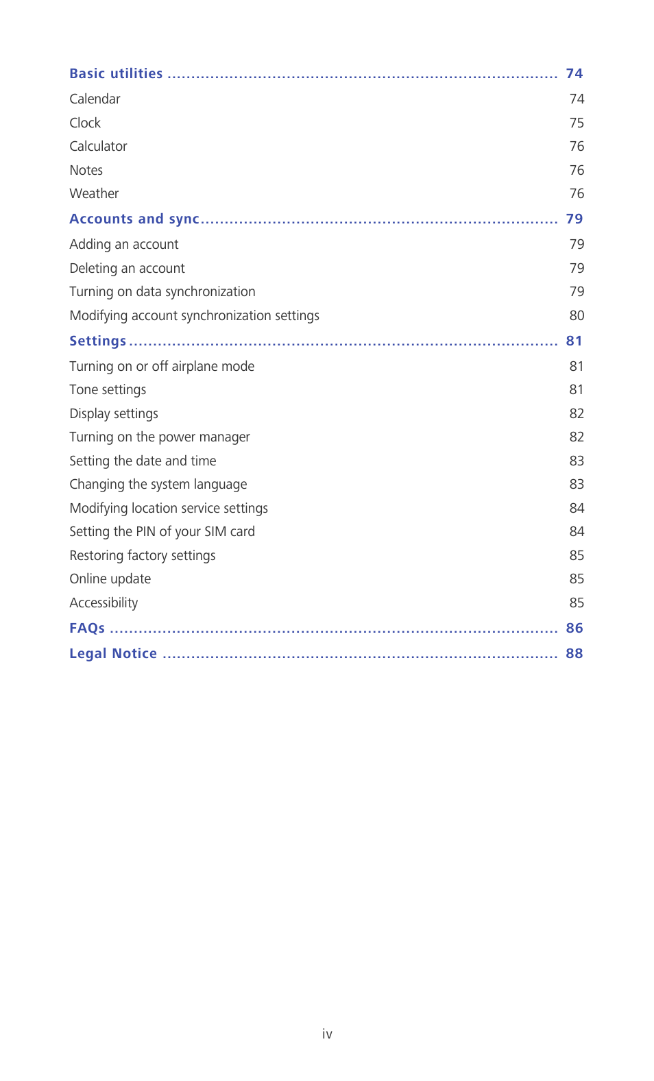 Huawei Ascend D2 User Manual | Page 5 / 103