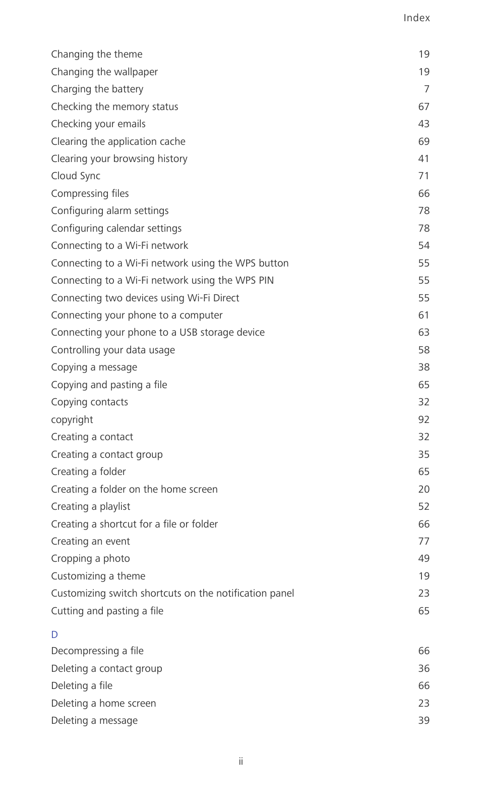 Huawei Ascend P6 User Guide User Manual | Page 101 / 107