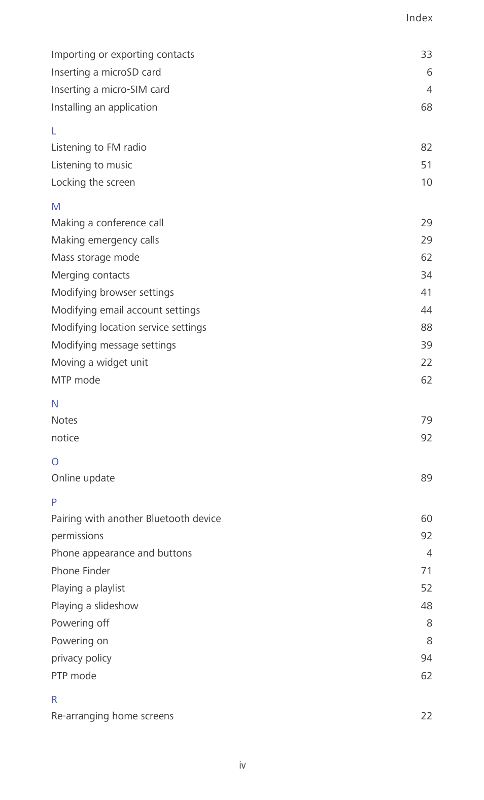 Huawei Ascend P6 User Guide User Manual | Page 103 / 107