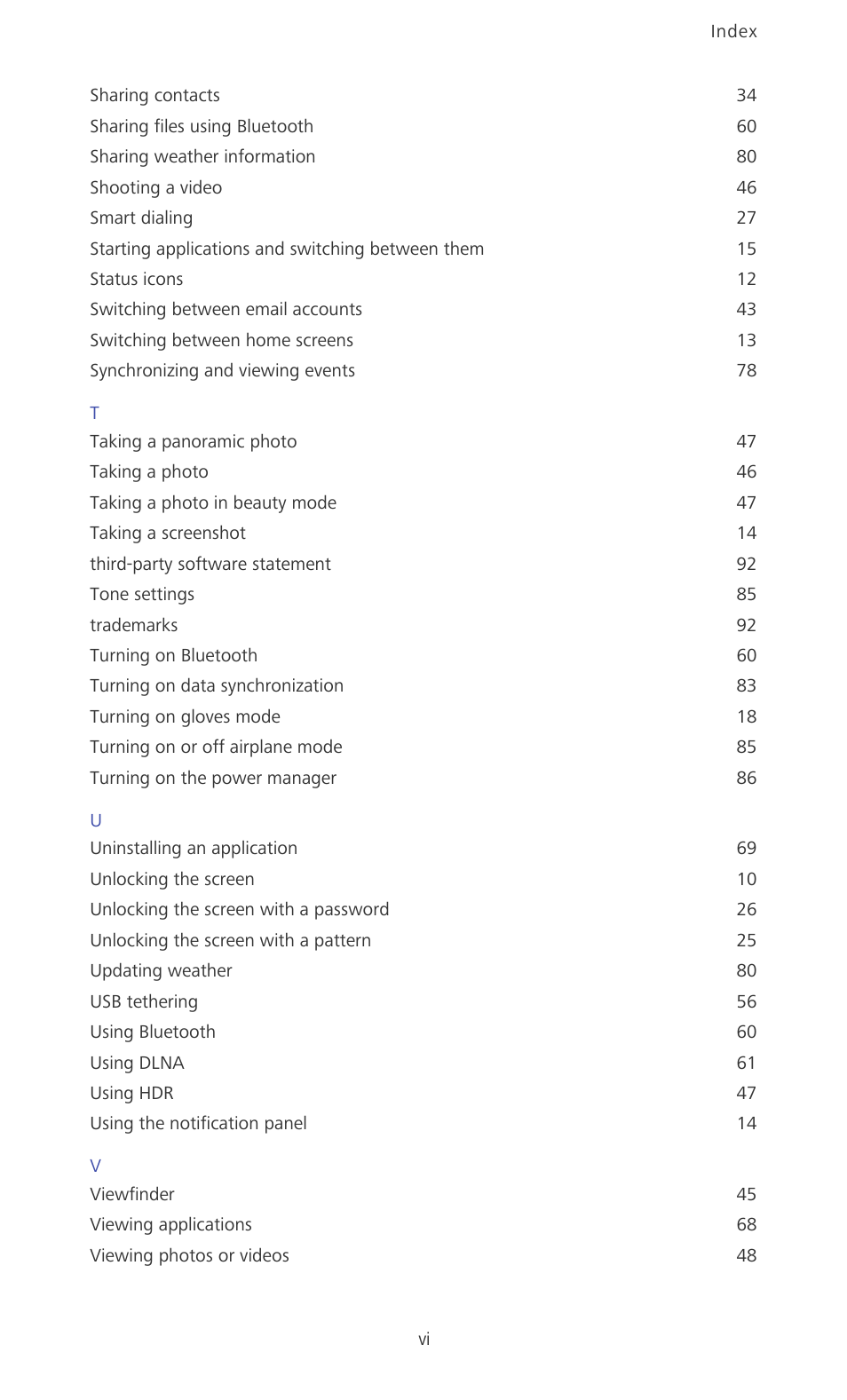 Huawei Ascend P6 User Guide User Manual | Page 105 / 107