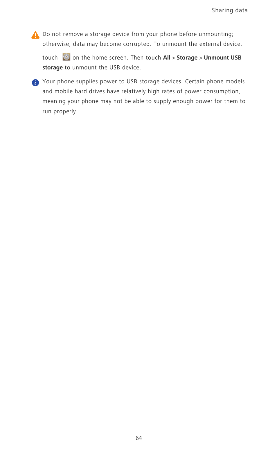 Huawei Ascend P6 User Guide User Manual | Page 69 / 107