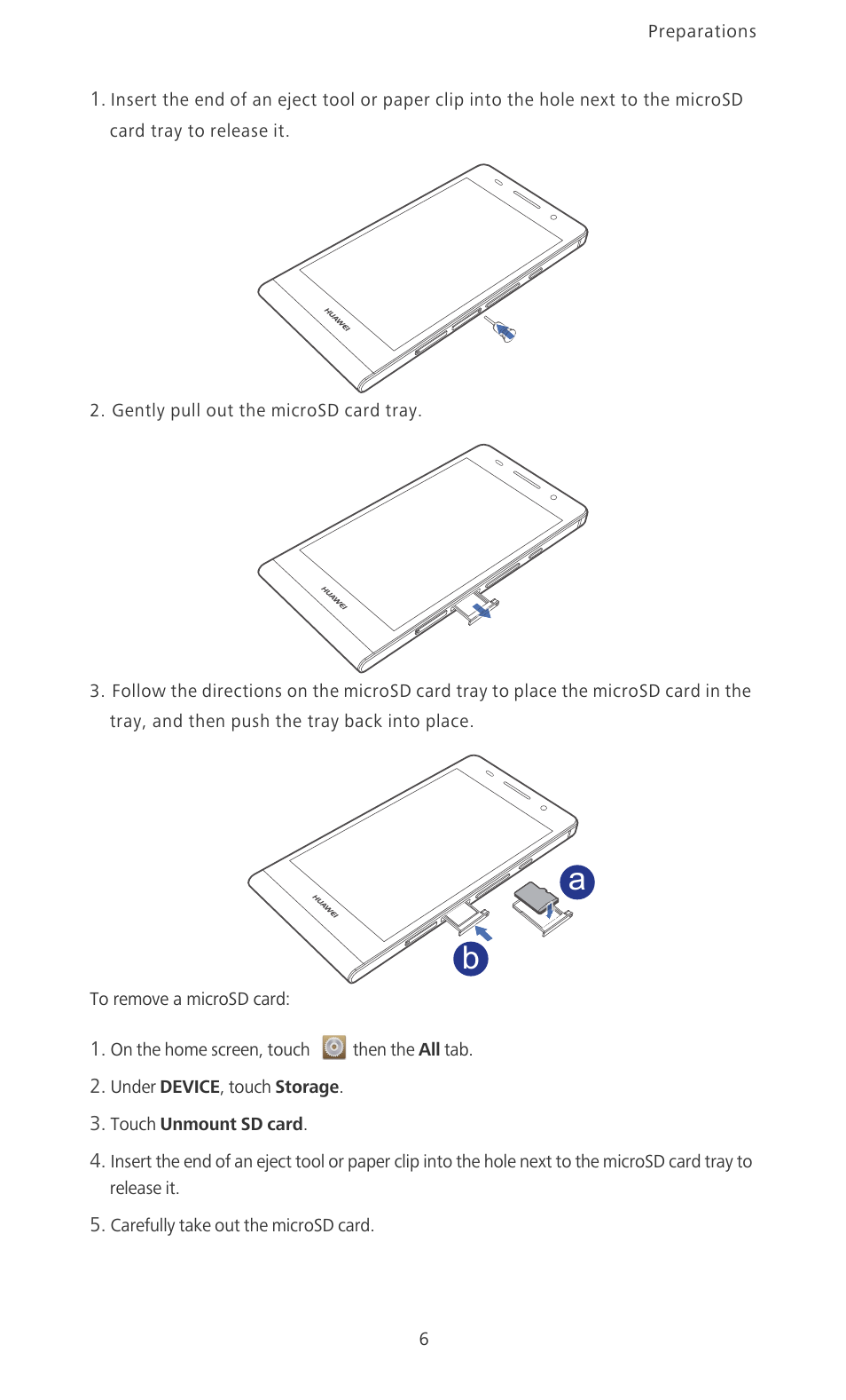 Huawei Ascend P6 Quick Start User Manual | Page 11 / 107