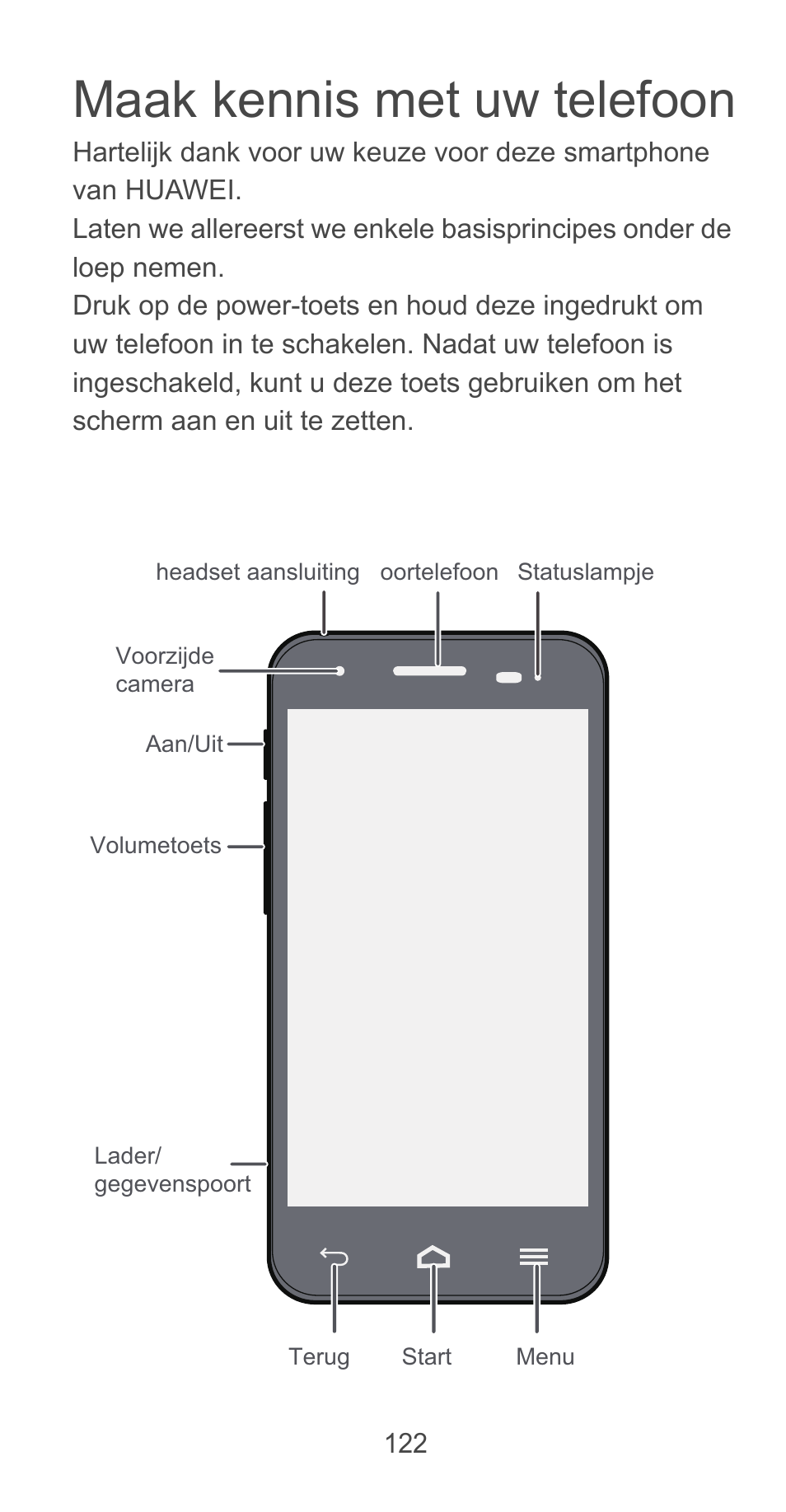 Maak kennis met uw telefoon | Huawei Ascend G525 User Manual | Page 122 / 168