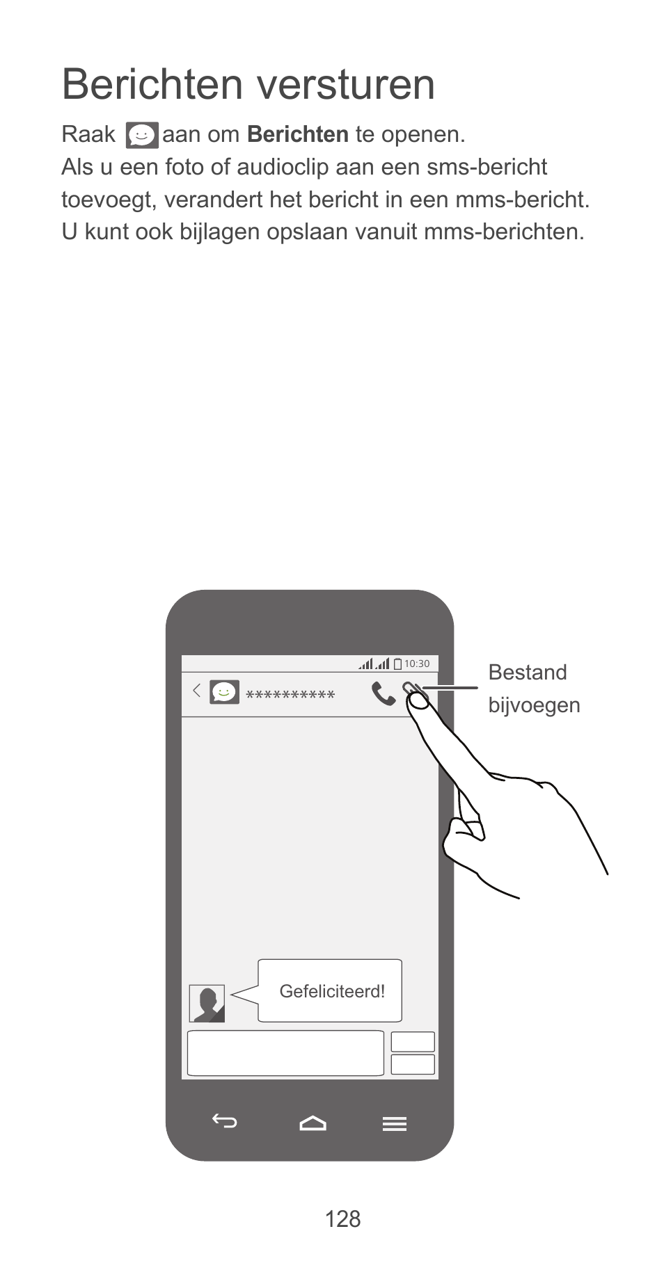 Berichten versturen | Huawei Ascend G525 User Manual | Page 128 / 168