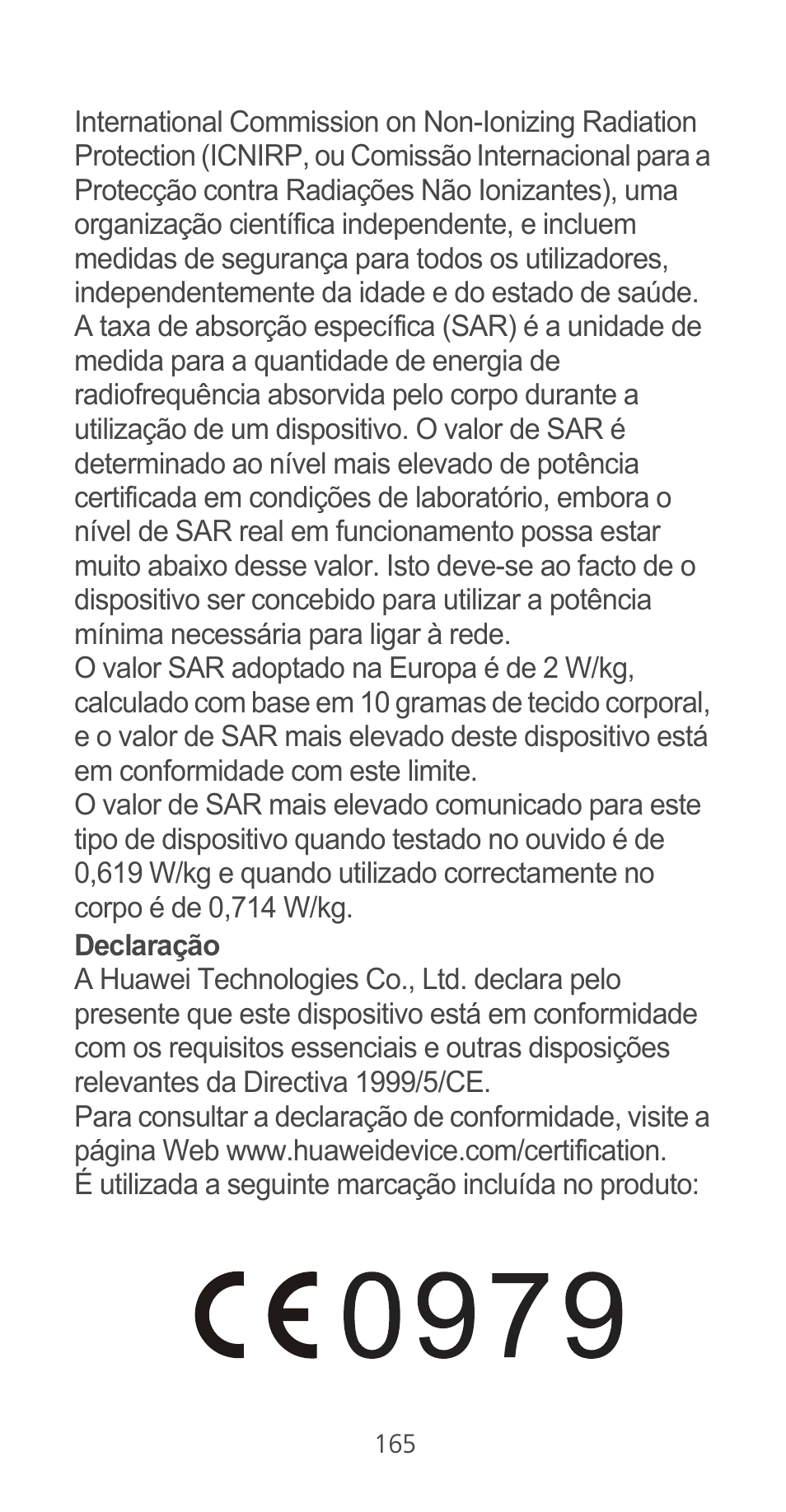 Huawei Ascend G525 User Manual | Page 165 / 168