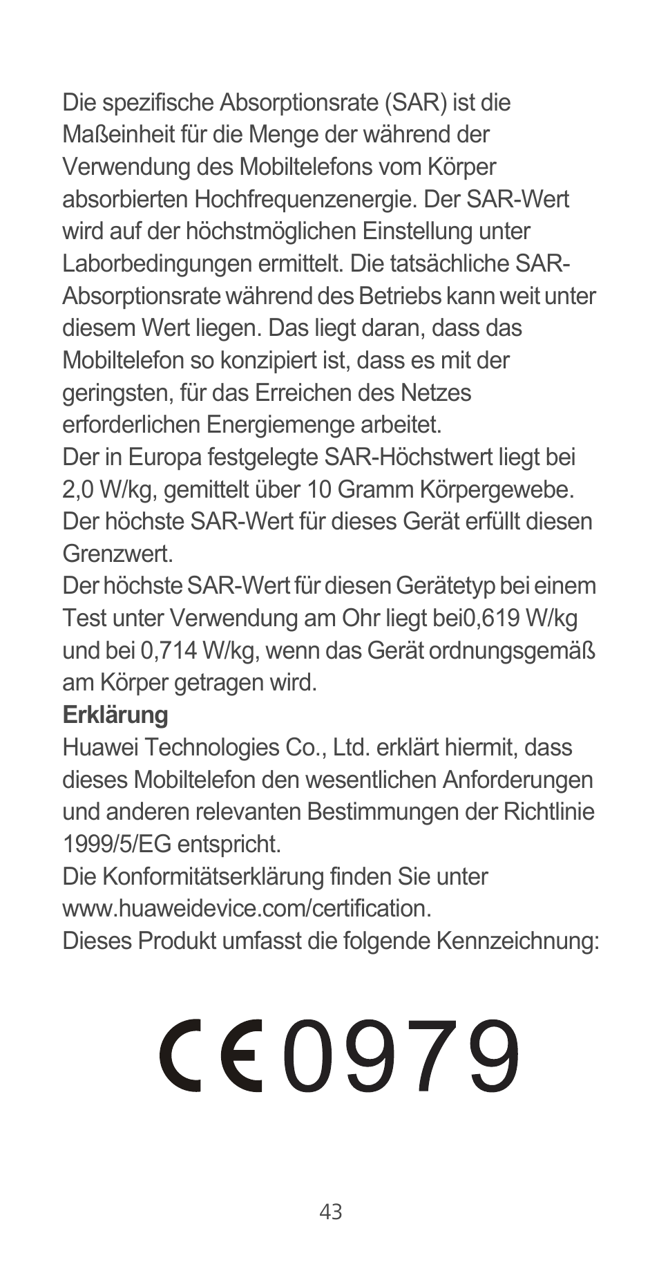 Huawei Ascend G525 User Manual | Page 43 / 168
